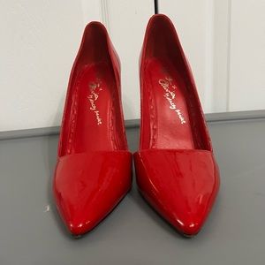 Alice and Olivia Red Stiletto Heels